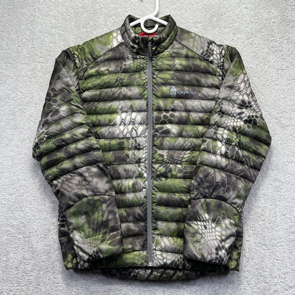 Kryptek Altitude Ghar Jacket Mens Medium Camo Down Puffer Primaloft Gorpcore